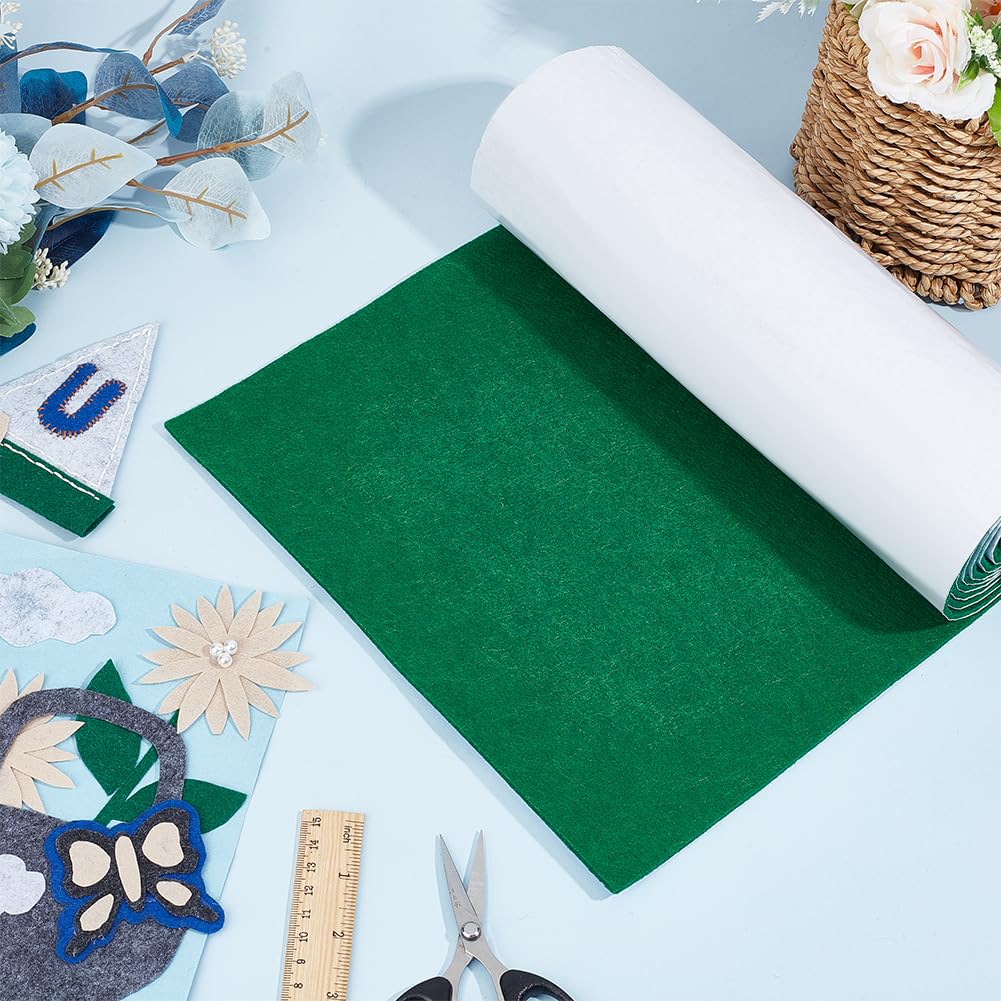 BENECREAT rouleau feutre tissu feutre vert 2 m x 30 cm