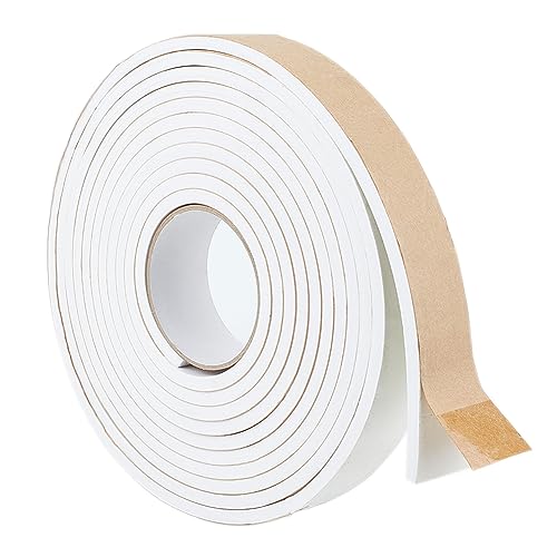 BENECREAT 40x6mm bande mousse étanchéité blanche 5m