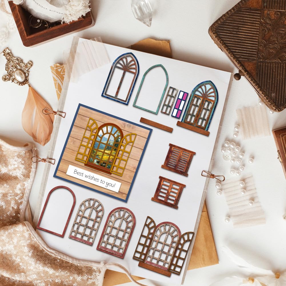 BENECREAT Cadre porte fenêtre dies découpe métal scrapbooking