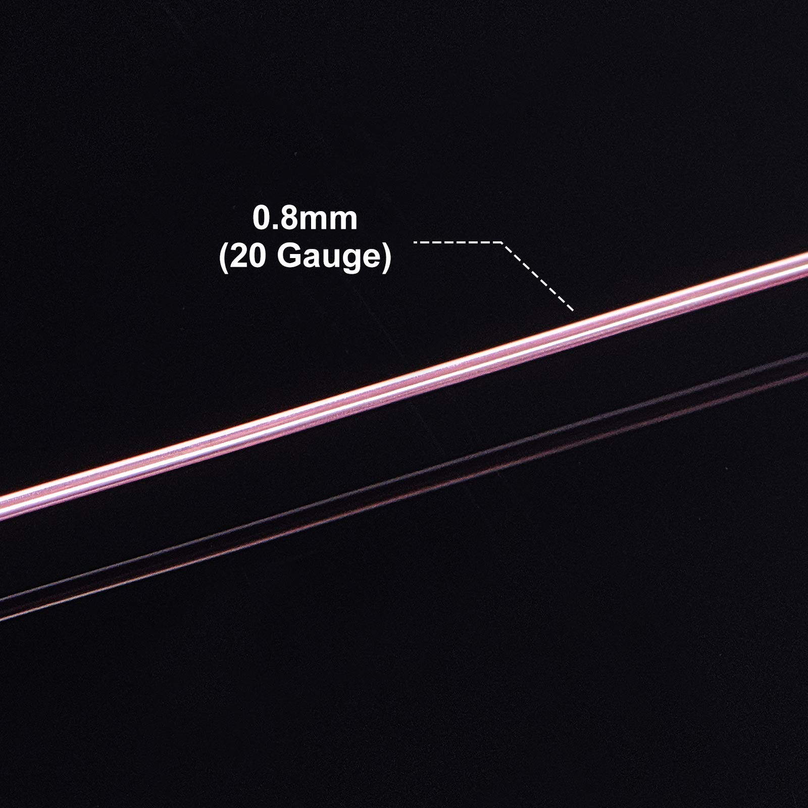 BENECREAT fil cuivre or rose 0,8mm 30m bijoux