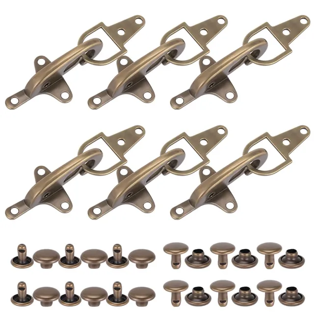 BENECREAT Fermoirs Manteau Boucle Bronze 95 mm 6 Pcs