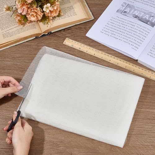 BENECREAT Toile Reliure Blanche 5m x 30cm Coton