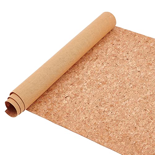 BENECREAT 135x30 cm Tissu Liège Naturel 0,5 mm