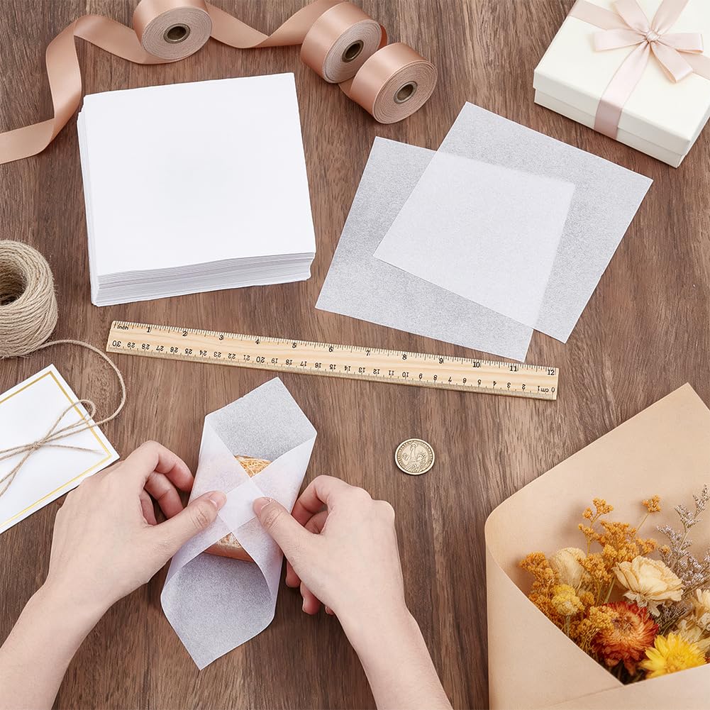 BENECREAT Papier Soie Anti-Ternissement 15x15cm 500 Feuilles