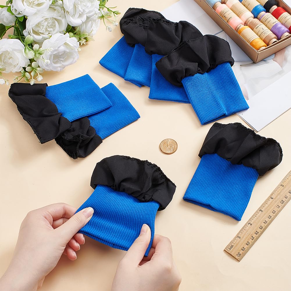 BENECREAT Poignets Côte Élastique Manchettes 135 mm Bleu Royal