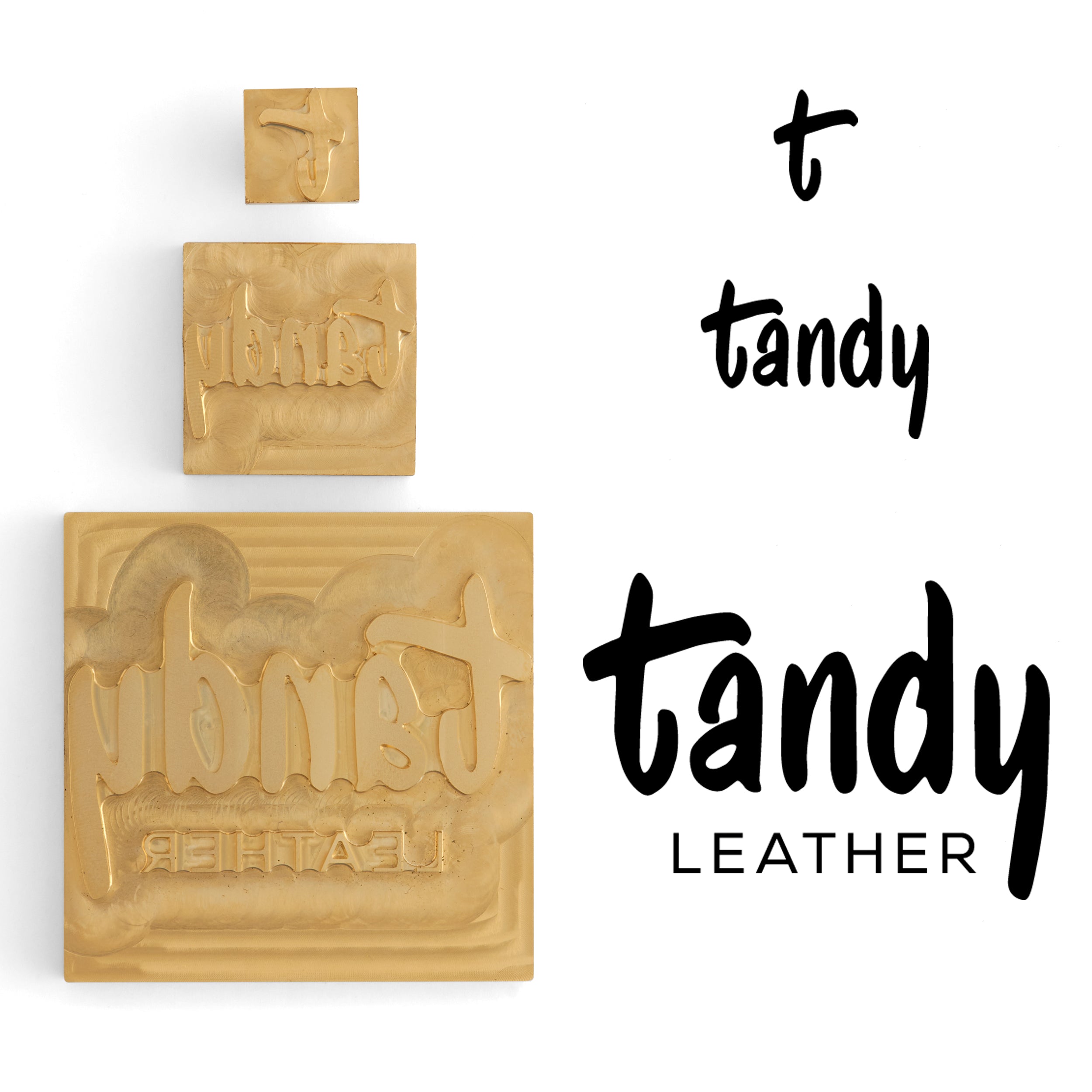 Tandy Leather Timbre personnalisé tampon cuir petit laiton