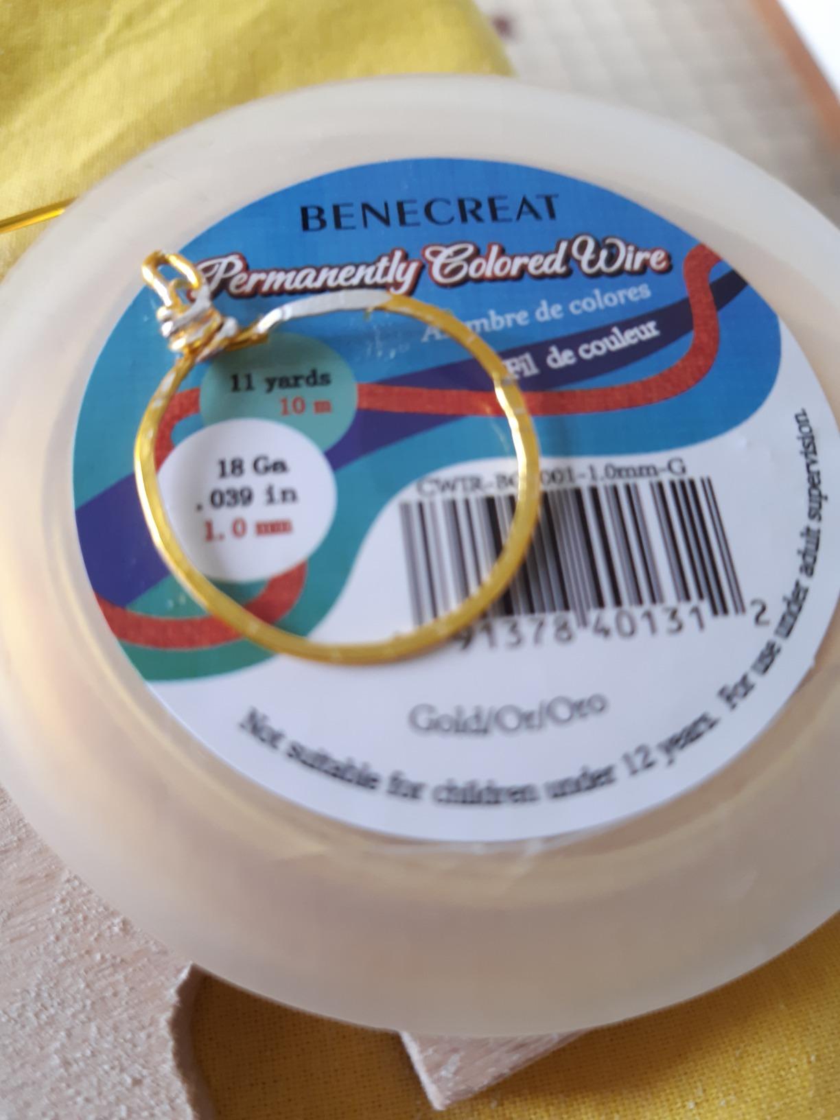 BENECREAT Fil Cuivre Gunmetal 0,5mm 30m Bijoux 24 Gauge