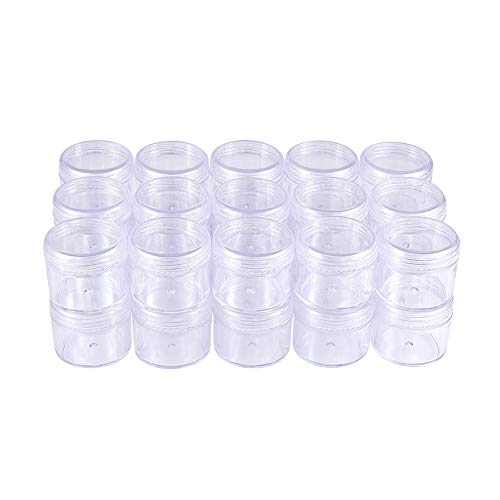 BENECREAT Pots Plastique 20 ml Lot 30 Couvercle à Vis