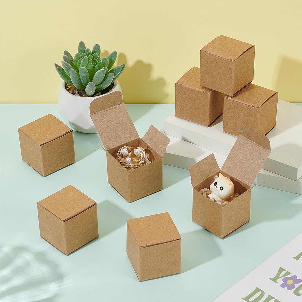 BENECREAT Boîtes Cadeau Kraft 3,8cm Mariage x150