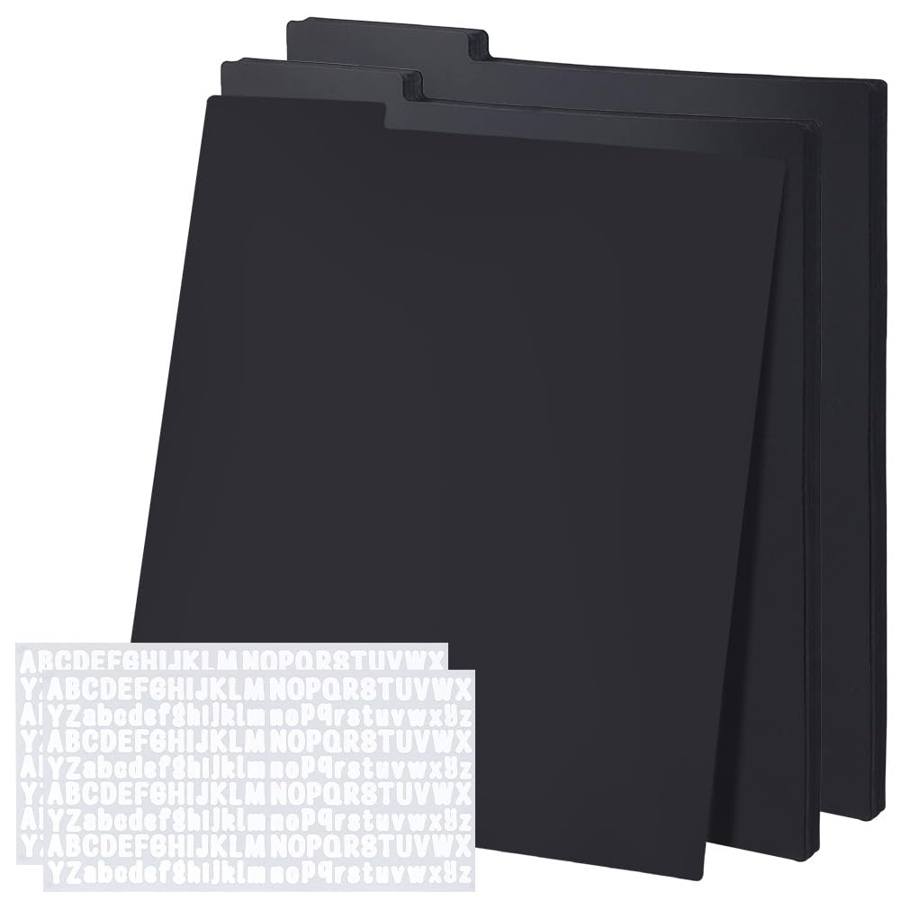 BENECREAT Séparateurs disques PP blanc 30 pcs 345x319mm alphabet