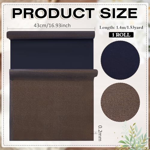 BENECREAT toile de reliure 140x43 cm brun noix de coco pailletée