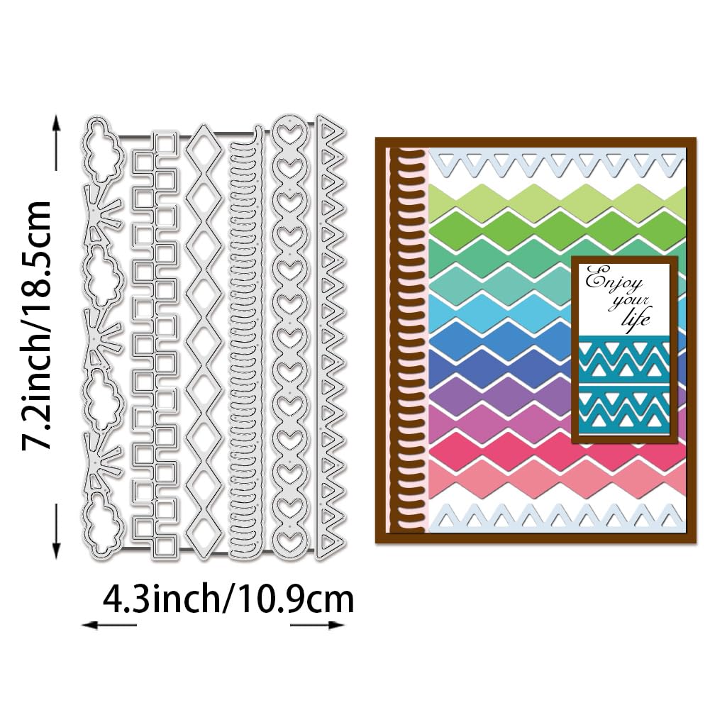 BENECREAT Dies Découpe Bordure Dentelle 109x185mm Acier