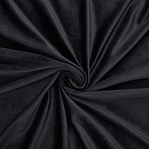 BENECREAT Tissu Velours Noir 145x100 cm Couture