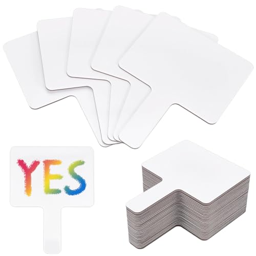 BENECREAT ardoise blanche effaçable MDF 36 pcs 23 cm