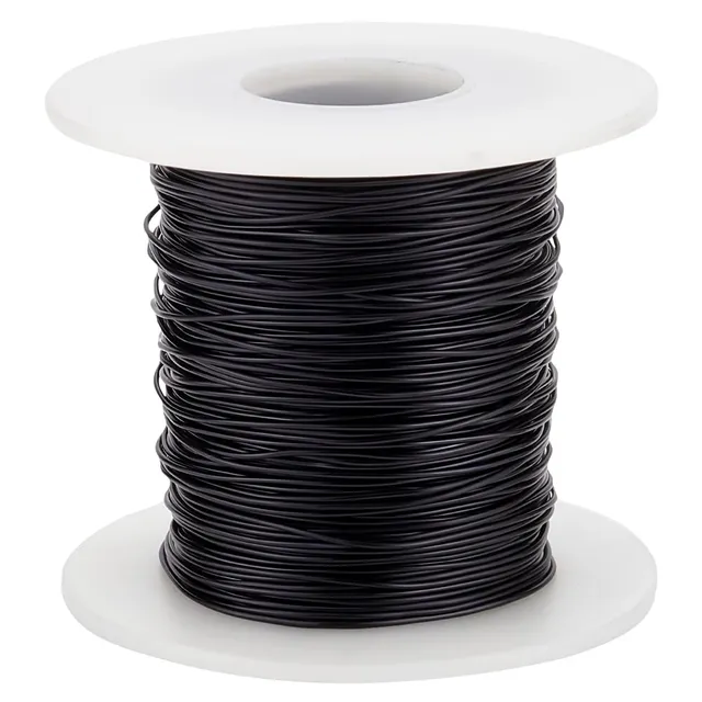 BENECREAT fil aluminium noir 0,8mm 80m bijoux
