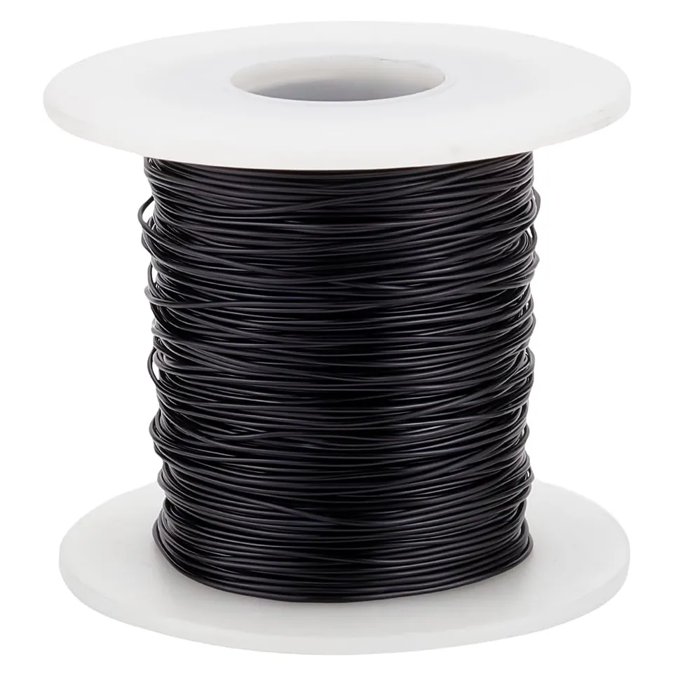 BENECREAT fil aluminium noir 0,8mm 80m bijoux