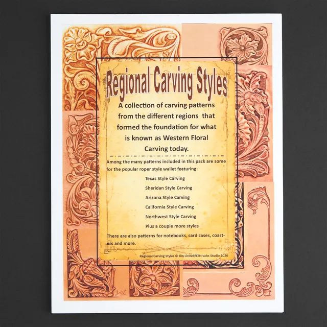 Jim Linnell Tandy Leather Regional Carving patrons gravure 15