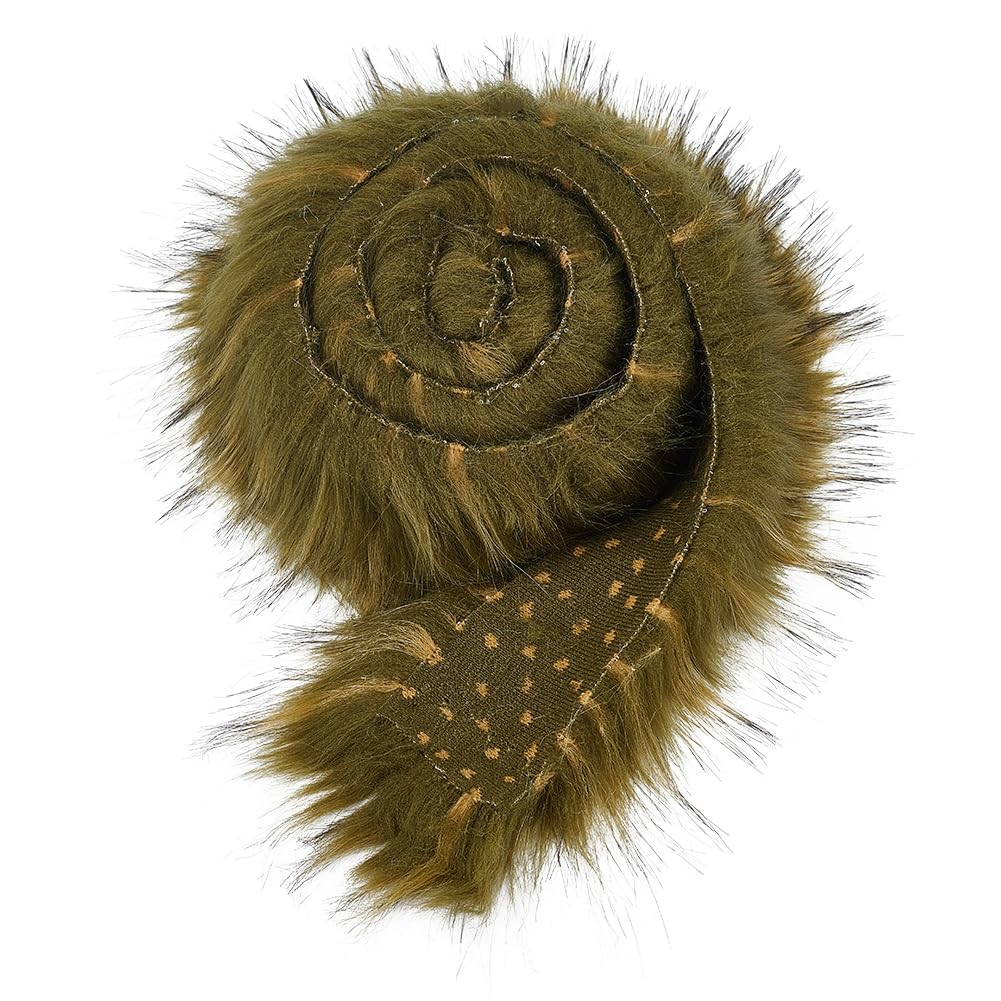 BENECREAT ruban fausse fourrure rose 1m peluche