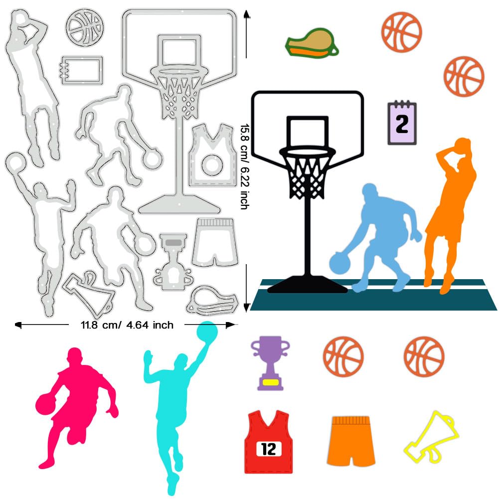 BENECREAT Dies Découpe Basket-Ball Métal 158x118mm
