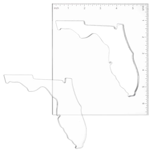 BENECREAT Gabarit Défonceuse Floride Acrylique 170x150mm 105x110