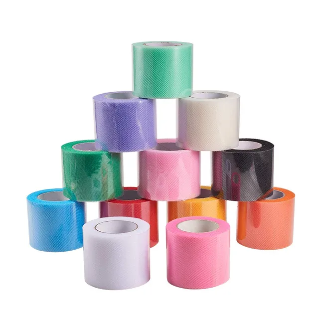 BENECREAT Rouleau Tulle 12 Couleurs 5 cm x 27 m Décoration