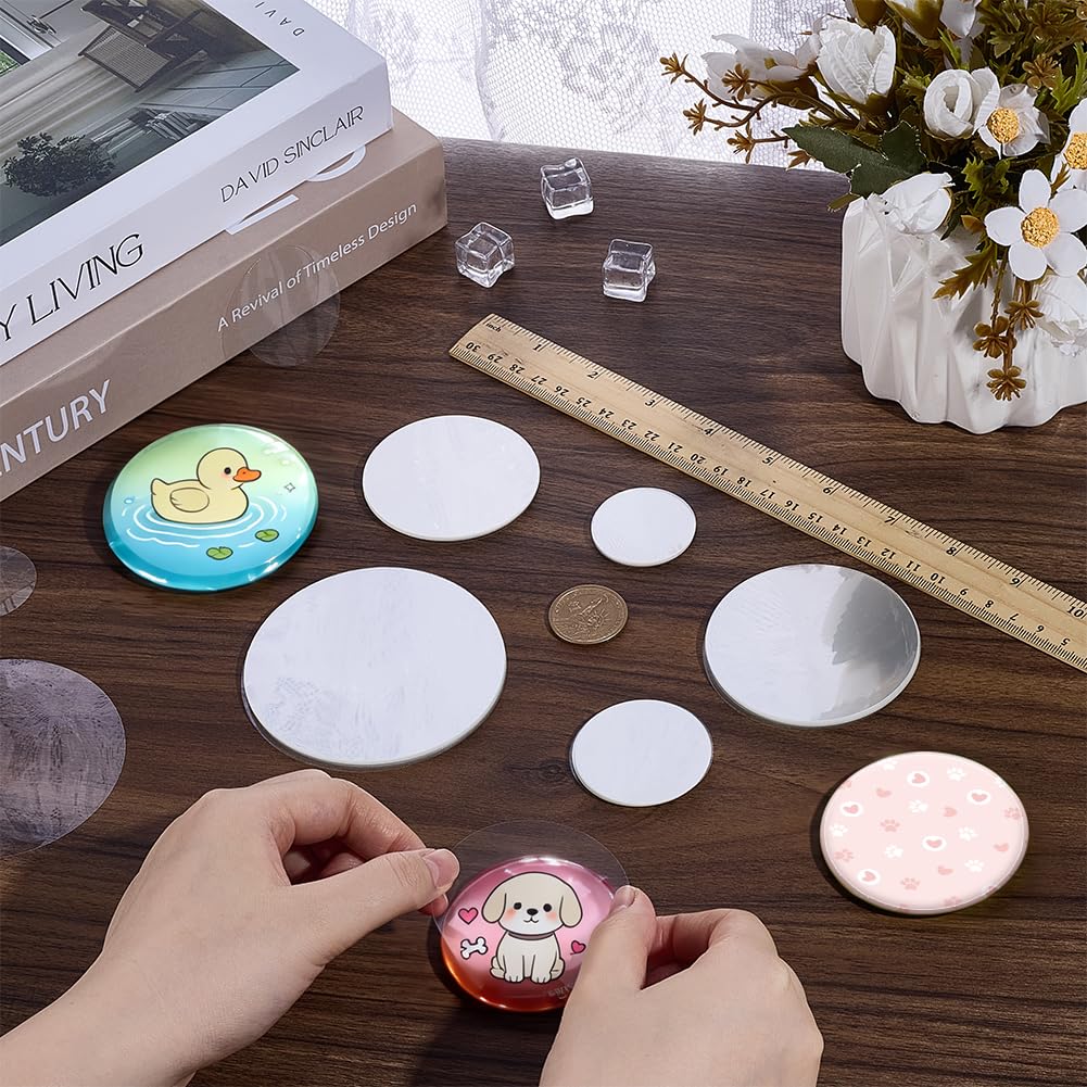 BENECREAT Film Protecteur Badge 300 pcs 5 Tailles Transparent