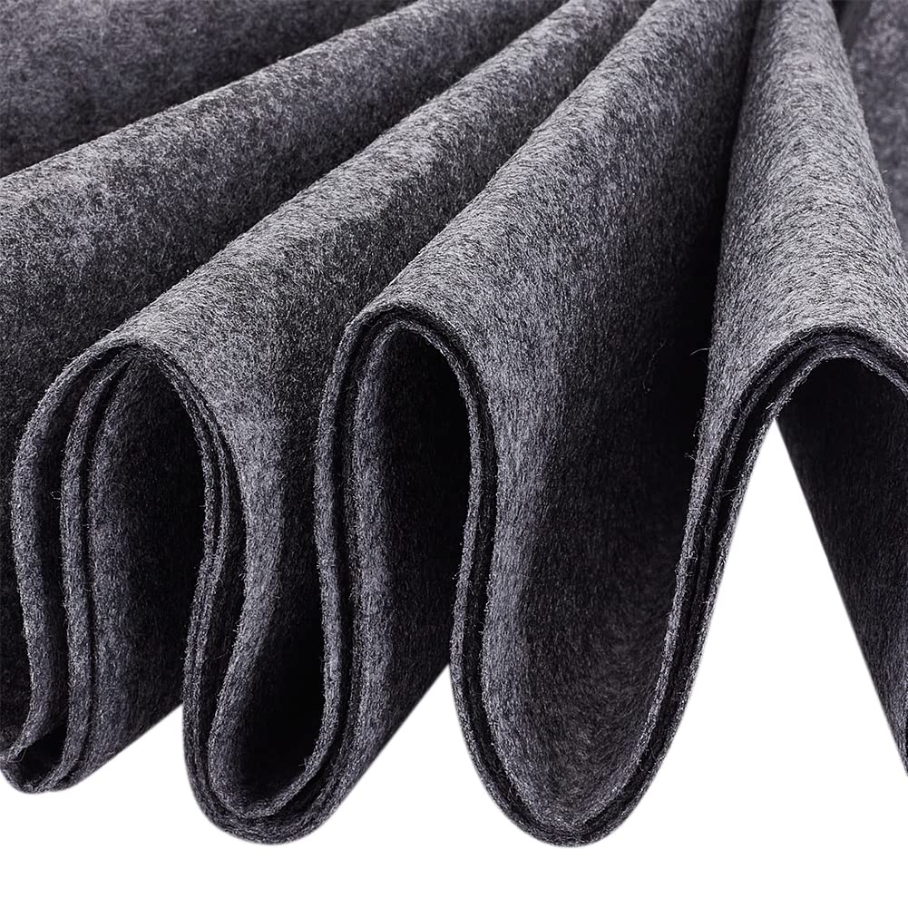 BENECREAT Feutre Polyester Gris Foncé 3m x 40cm