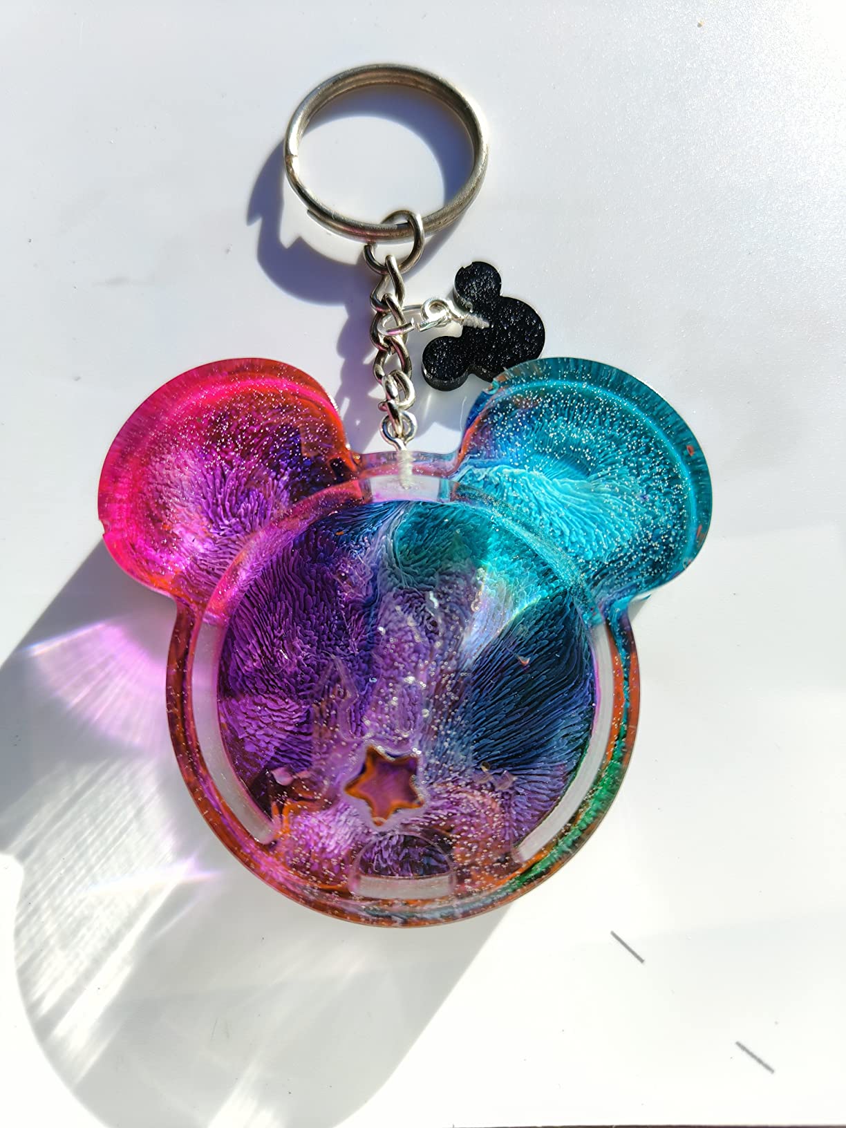 Cayway moule silicone tête souris 2 pcs bijoux paillettes