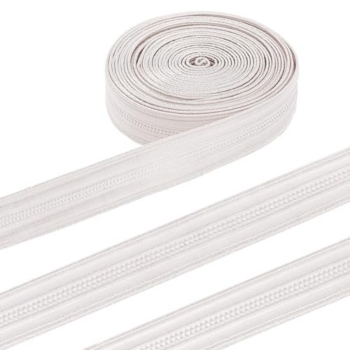 BENECREAT Ruban Tressé Militaire Argenté 10mm 2 Mètres
