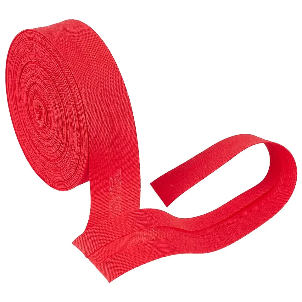 BENECREAT Biais Pli Simple Ruban 18mm Cramoisi 10m Polycoton