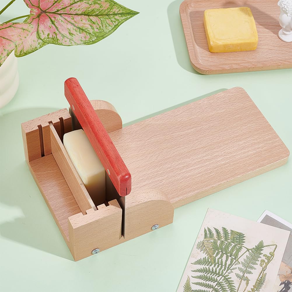 BENECREAT 280x150x70mm coupe-savon bois hêtre réglable inox