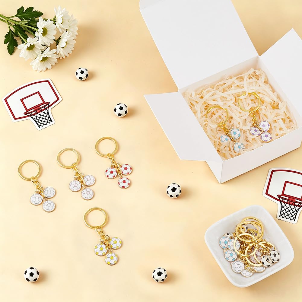 BENECREAT porte-clés football émail lot de 14