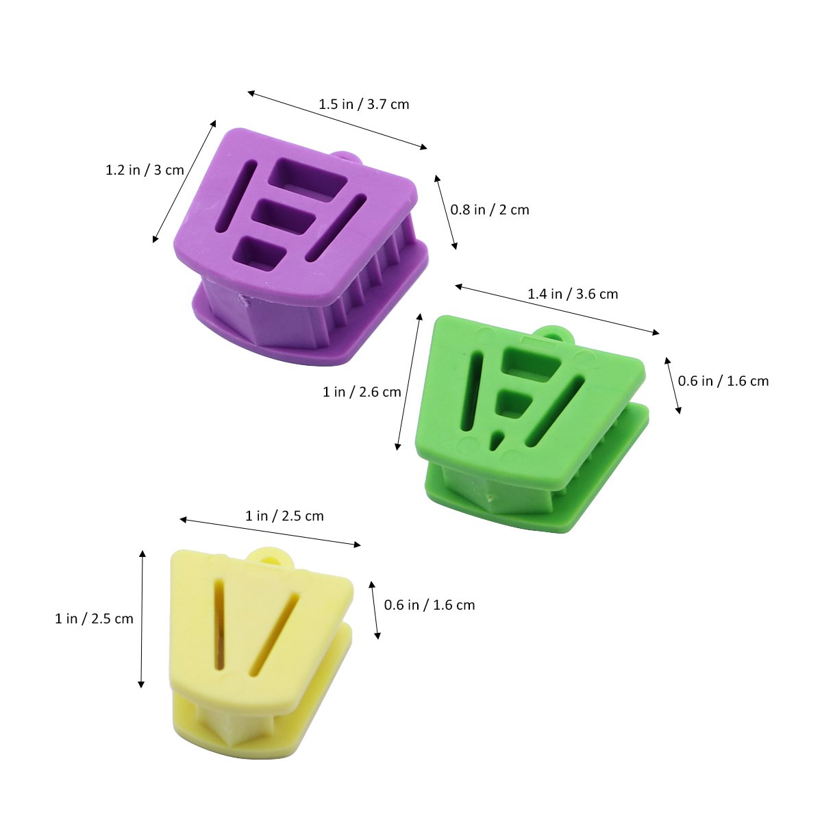 ROSENICE cales-bouche silicone 3 tailles lot 3