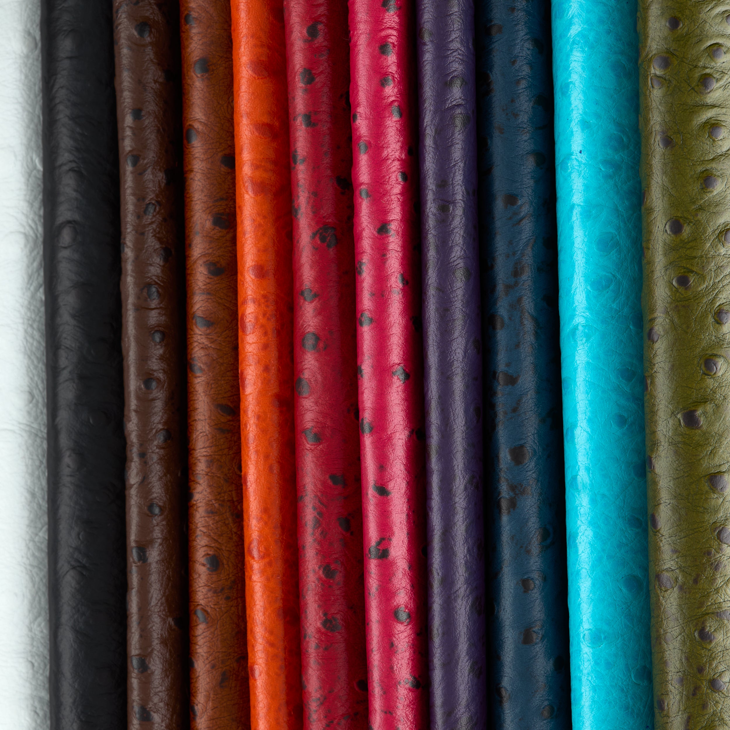 Tandy Leather épaule cuir autruche gaufré turquoise 5-8,5 pi²