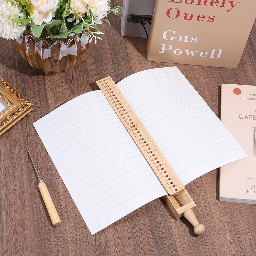 BENECREAT Guide Perçage Livre Bois 290 mm + Alêne