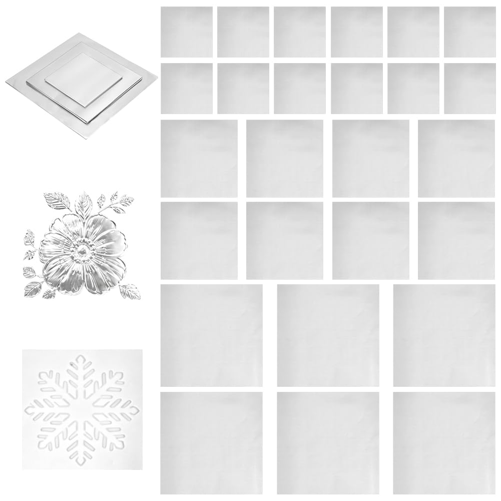 BENECREAT feuille aluminium dorure 120 pcs 3 tailles gaufrage