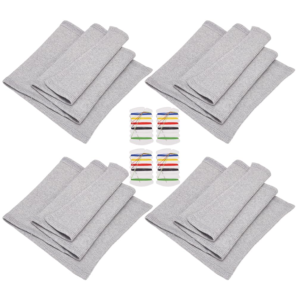BENECREAT Bandeau Col Côtelé Blanc 540x175mm x4 Polyester