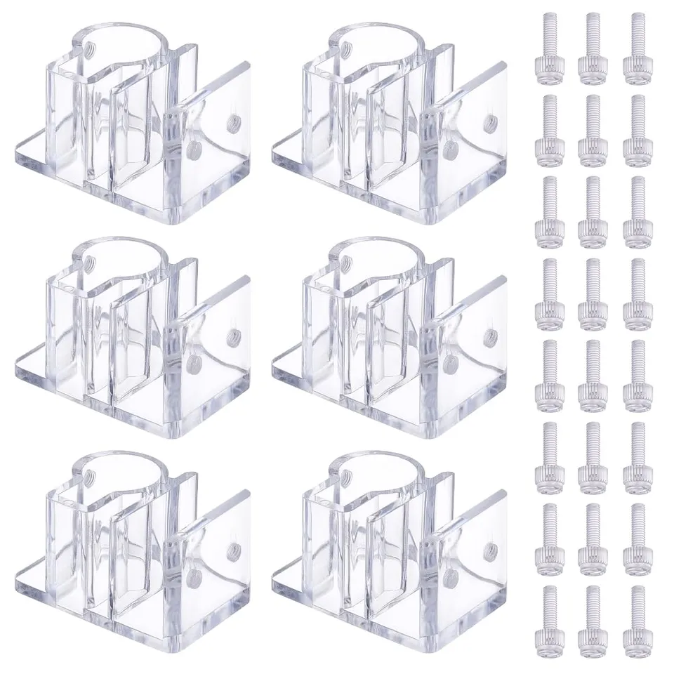 BENECREAT clips tuyau aquarium acrylique 6 pièces