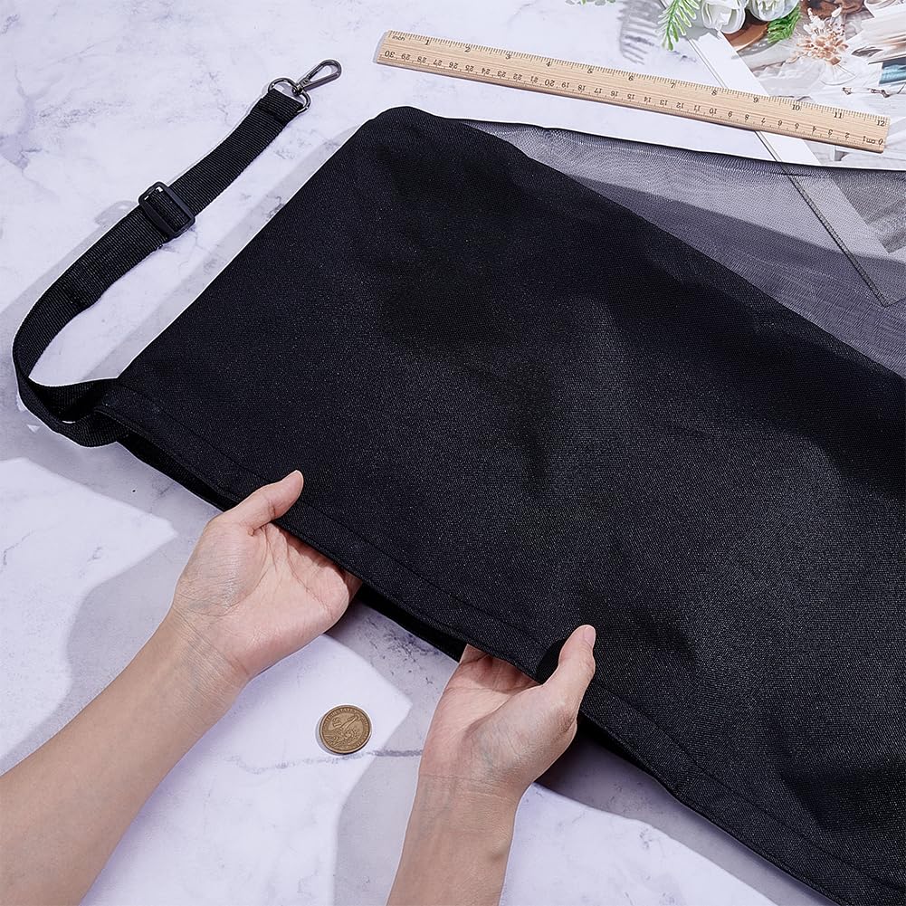 BENECREAT sacs à foin angle cheval toile noire lot 2