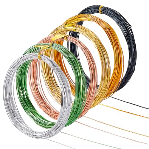 BENECREAT Fil Aluminium Plat 6 Couleurs 60 m 0,5 mm