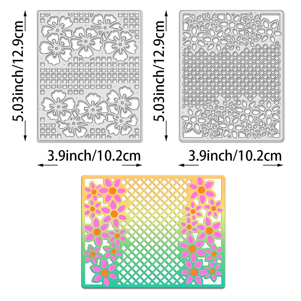 BENECREAT Printemps Fleurs matrice découpe 2 pcs acier
