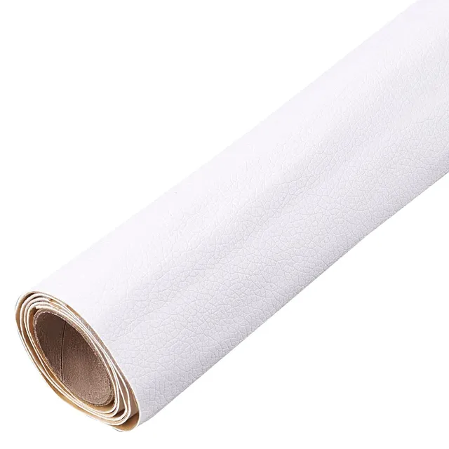 BENECREAT patch cuir autocollant blanc 60x30 cm 0,8 mm