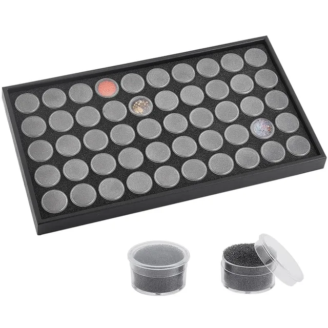 BENECREAT Boîte Rangement Plastique 50 Pots 37,5cm