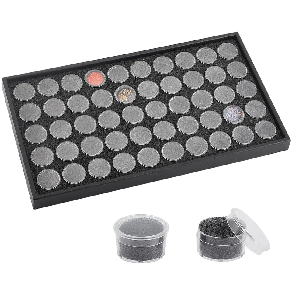 BENECREAT Boîte Rangement Plastique 50 Pots 37,5cm