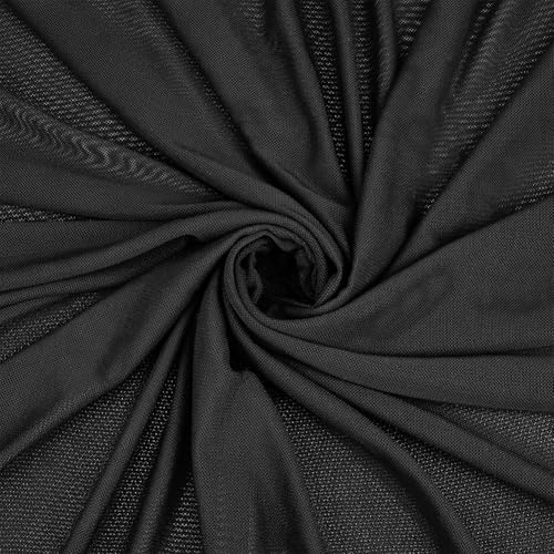 BENECREAT tissu maille extensible noir 5m x 1,65m