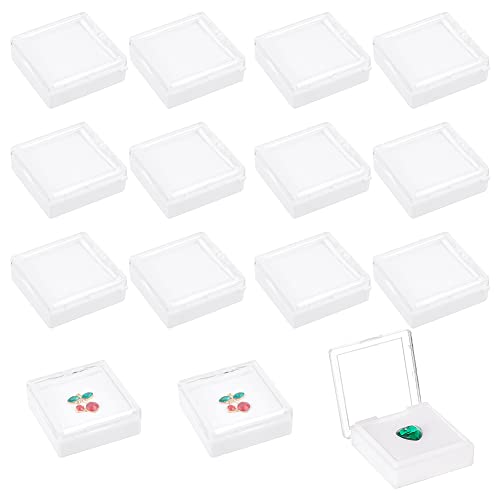BENECREAT Boîtes Présentation Gemmes 15 pcs Transparent