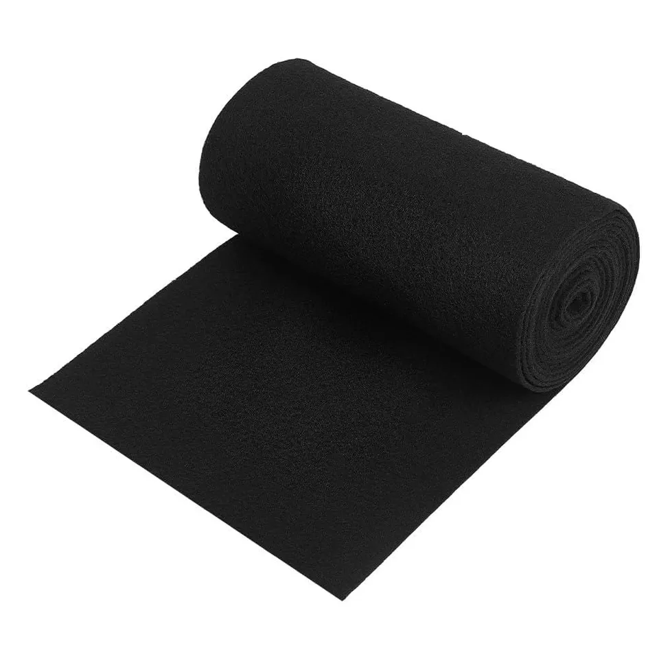 BENECREAT Filtre charbon actif mousse noire 400x20cm 3mm