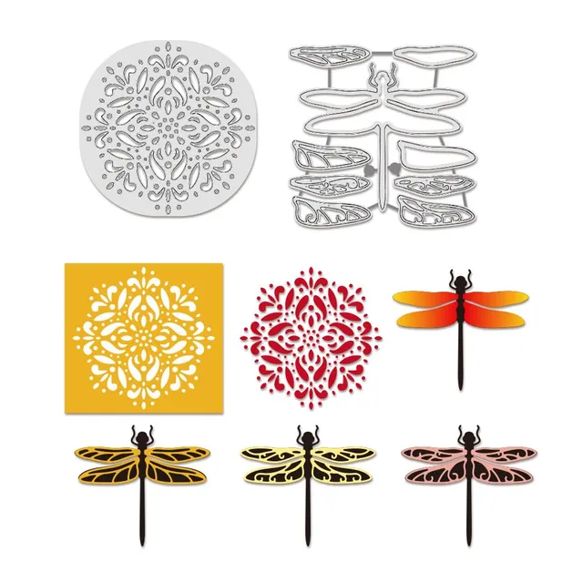 BENECREAT Matrices Découpe Libellule Dies Scrapbooking 0,8mm