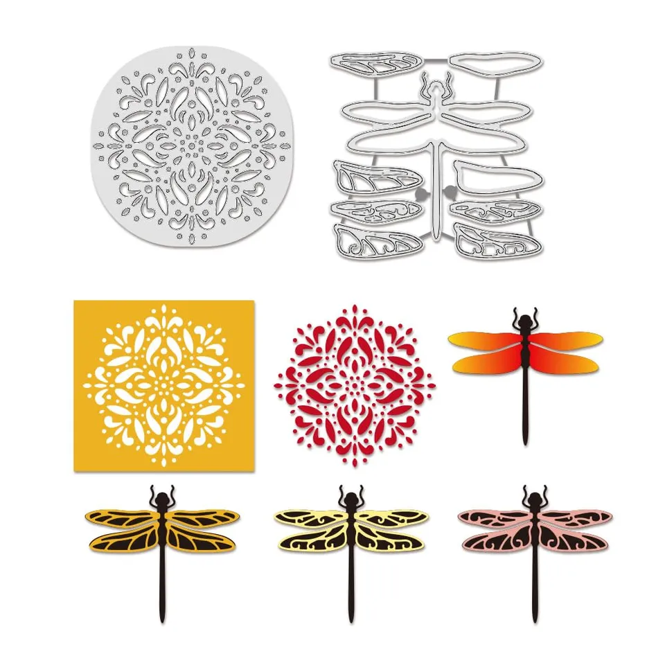 BENECREAT Matrices Découpe Libellule Dies Scrapbooking 0,8mm