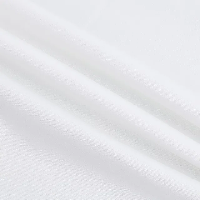 BENECREAT tissu polyester élastique blanc 1m x 150cm